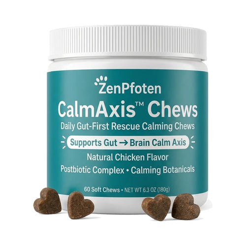 CalmAxis Ruhe-Chews Dose mit herzfoermigen Soft Chews